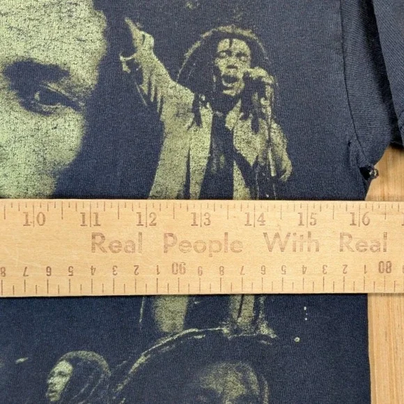 Bob Marley Zion Rootswear Graphic T-Shirt Mens Small Soul Rebel Buffalo Soldier - Picture 7 of 10